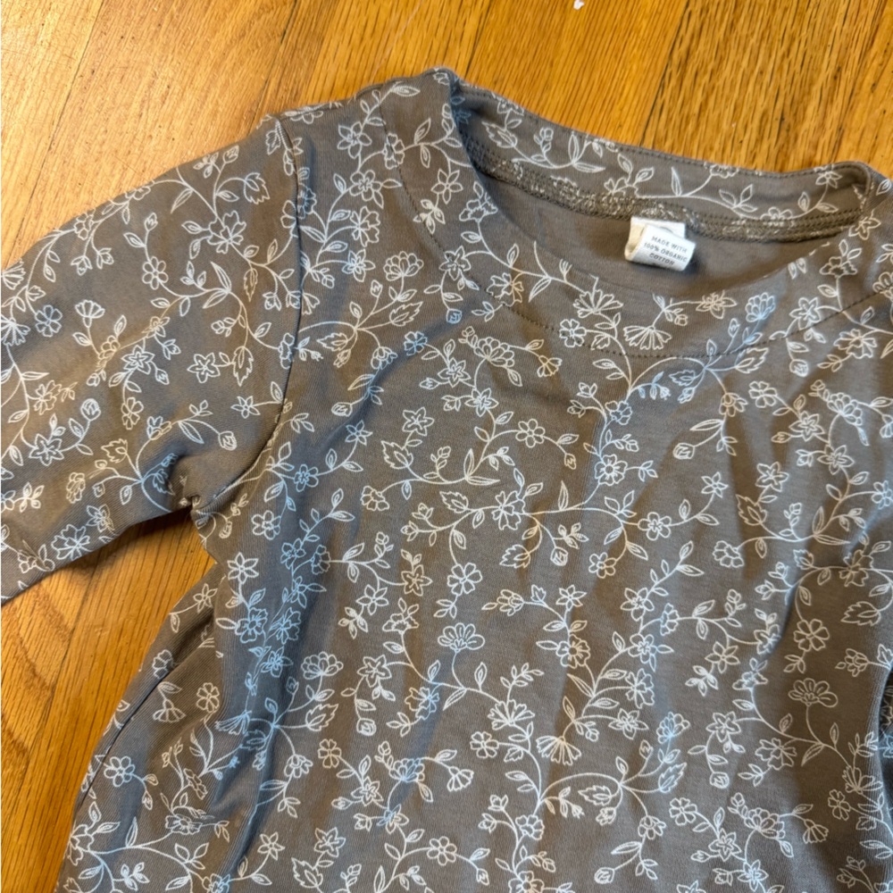 Floral Brown Kids Shirt